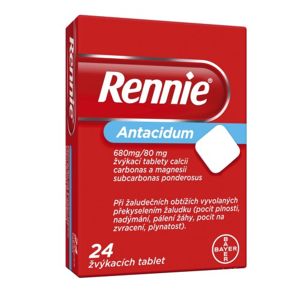 RENNIE 680MG/80MG žvýkací tableta 24