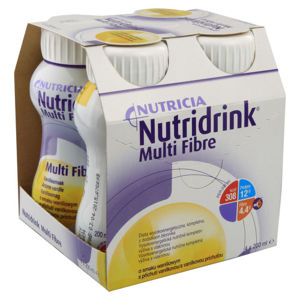 Nutridrink Multi Fibre, vanilkový roztok, 4x200ml