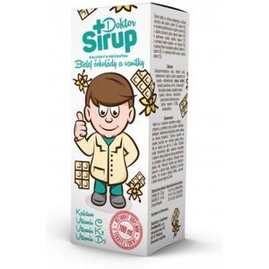 Doktor Sirup kalciový Bílá čokoláda+vanilka 100ml - II. jakost