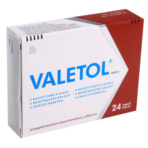 VALETOL 300MG/150MG/50MG neobalené tablety 24