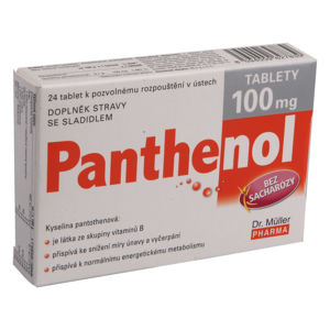 Panthenol tablety 100mg tbl.24 Dr.Müller - II. jakost
