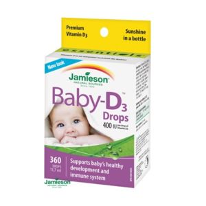 JAMIESON Baby-D3 Vitamín D3 400 IU kapky 11.7ml - II. jakost
