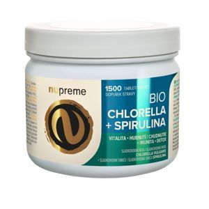 Chlorella + Spirulina 1500 tablet BIO NUPREME - II. jakost