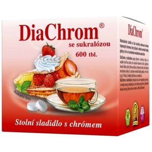 DiaChrom se sukralózou tbl.600 nízkokalor.sladidlo - II. jakost