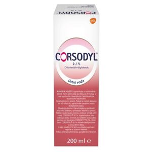 Corsodyl ústní voda 0.1% 200ml - II. jakost
