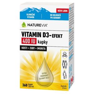 NatureVia Vitamin D3-Efekt 400 IU kap.10.8ml - II. jakost