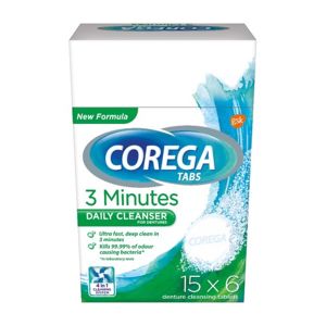 Corega Tabs 3 Minutes Daily cleanser 6ks - II. jakost