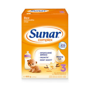 Sunar Complex 3 vanilka 600g - balení 6 ks