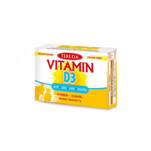 TEREZIA Vitamín D3 1000 IU 30 tobolek - II. jakost