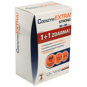 Coenzym EXTRA! Strong 60mg DaVinci tob.30+30ZDARMA - II. jakost