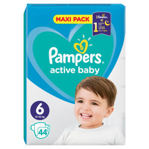 Pampers Active Baby 6 Extra Large 13-18kg 44ks