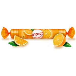 Intact hroznový cukr s vit.C pomeranč 16ks