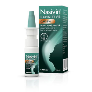 Nasivin Sensitive pro děti (0,25 mg/ml nosní sprej, roztok)