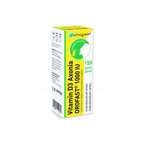 Vitamín D3 Axonia OROFAST 1000IU sublin.sprej 30ml - II. jakost