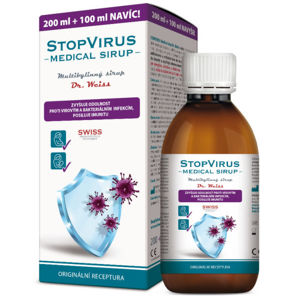 STOPVIRUS Medical sirup Dr. Weiss 200+100ml NAVÍC - II. jakost