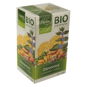 Apotheke BIO Zázvor s citronem a mátou čaj 20x1.5g - II. jakost