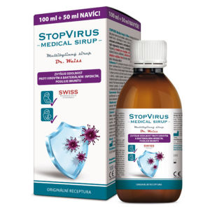 STOPVIRUS Medical sirup Dr. Weiss 100+50ml NAVÍC - II. jakost