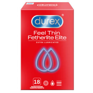 Prezervativ DUREX Feel Thin Extra Lubricated 18 ks - II. jakost