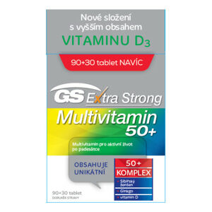GS Extra Strong Multivitamin 50+ 90+30 tablet ČR/SK - II. jakost