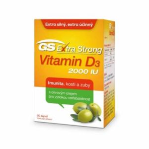 GS Extra Strong Vitamin D3 2000IU 90 kapslí ČR/SK - II. jakost