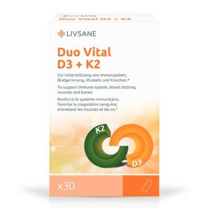 LIVSANE Vitamin D3 + K2 na vitalitu kapsle 30ks - II. jakost