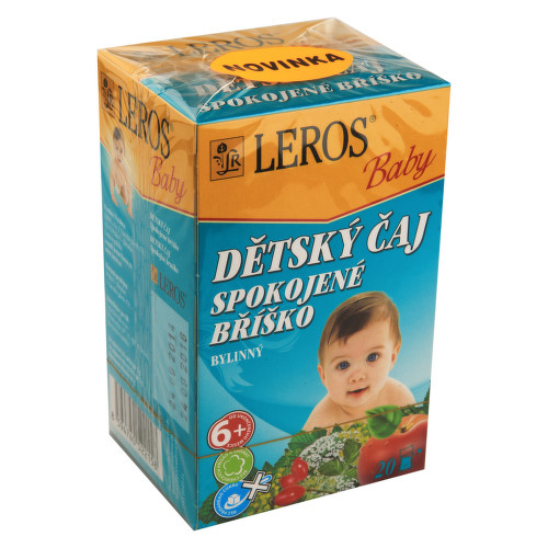 LEROS BABY Dětský čaj Spokojené bříško 20x2g - II. jakost