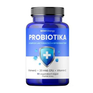 MOVit Probiotika, komplex laktobacilů a bifidobakterií, 90 veganských kapslí