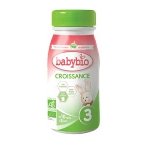 BABYBIO Croissance 3 tekuté batolecí kojenecké bio mléko 0,25 l