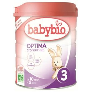 BABYBIO Optima 3 batolecí kojenecké bio mléko s probiotiky a prebiotiky 800 g - II. jakost