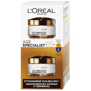 L'Oréal Paris Age Specialist 65+ Duopack denní a noční krém 2 x 50 ml - II. jakost