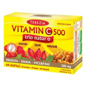 TEREZIA Vitamin C 500mg trio natur+ cps.60 - II. jakost