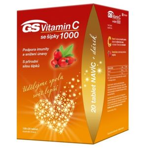 GS Vitamin C1000+šípky tbl.100+20 dárkové balení 2021 - II. jakost