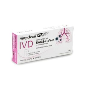 SINGCLEAN IVD Ag Rapid Test Kit antigenní výtěrový test 1 ks - II. jakost