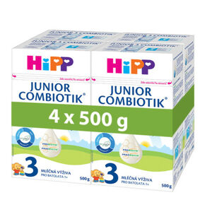 HiPP MLÉKO 3 JUNIOR Combiotik 4x500g - II. jakost