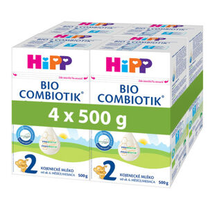 HiPP MLÉKO HiPP 2 BIO Combiotik 4x500g - II. jakost