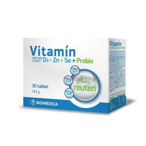 Vitamín D3+Zn+Se+Probio tbl.30 - II. jakost