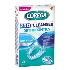 Corega Pro Cleanser Orthodontics čistící tablety 30ks - II. jakost