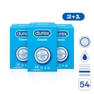 Prezervativ DUREX Classic pack 54ks (2+1) - II. jakost