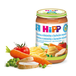 HiPP MENU BIO Zelenina a těst.s kuřecím masem 220g