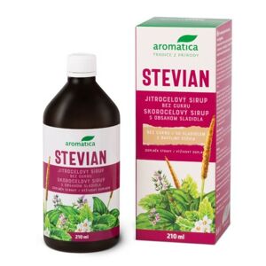 AROMATICA Stevian jitrocelový sirup bez cukru 210ml