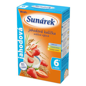 Sunar jahodová kaše mléčná rýžová 225 g