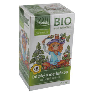 Apotheke BIO Dětský ovocný čaj s meduňkou 20x2g - II. jakost