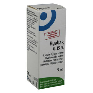 Hyabak 0.15% gtt.oph. 5ml - II. jakost