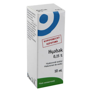 Hyabak 0.15% gtt.10ml - II. jakost