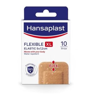 Hansaplast Flexible XL elastická náplast 5x7.2cm 10ks - II. jakost