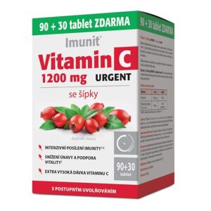 Vitamin C 1200 mg URGENT se šípky Imunit 90+30 tbl - II. jakost