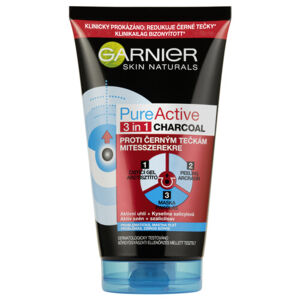 Garnier Pure Active čistící gel, peeling a maska proti černým tečkám 150ml - balení 3 ks
