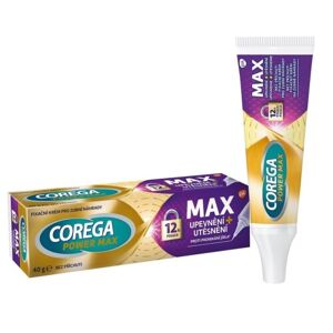 Corega Power Max Upevnění+Utěsnění fixační krém 40g - balení 2 ks