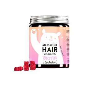 Bears With Benefits Ah-mazing Hair Vitamíny pro zdravé vlasy s biotinem bez cukru 60 ks