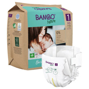 Bambo Nature 1 dětské plenkové kalhotky paper bag 2-4kg 22ks